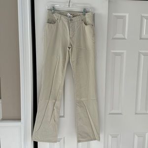 Boot cut cotton pants